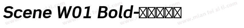 Scene W01 Bold字体转换